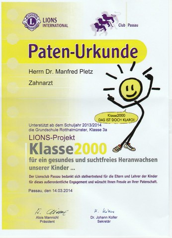 Klasse2000 Grundschule Prophylaxe
